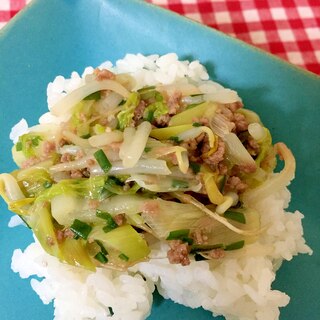 もやしとひき肉のあんかけ丼☆